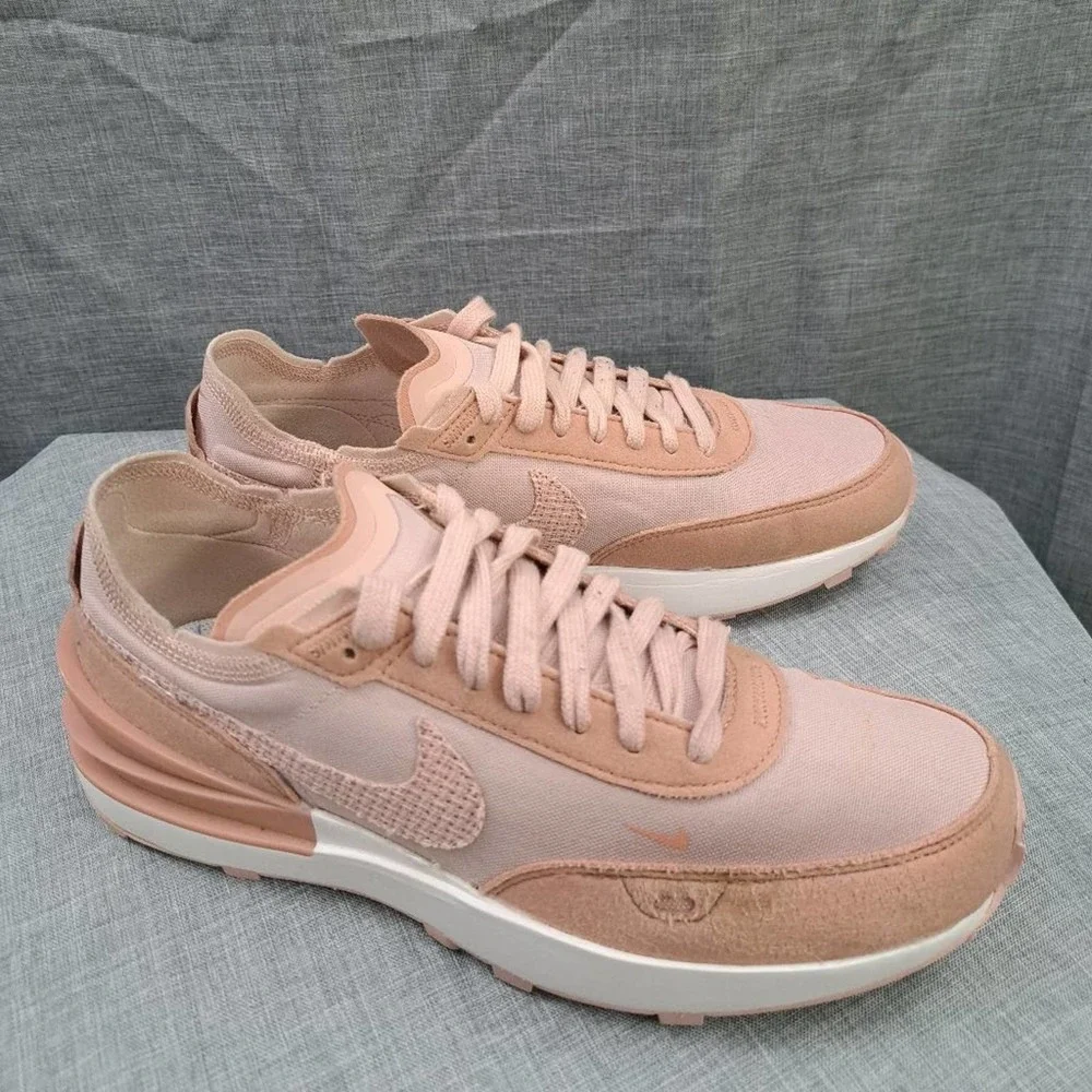 %Nike Waffle One Trainer Womens Tennis Shoes Pink Oxford Rose Size 7.5 / A 34 - Picture 3 of 12